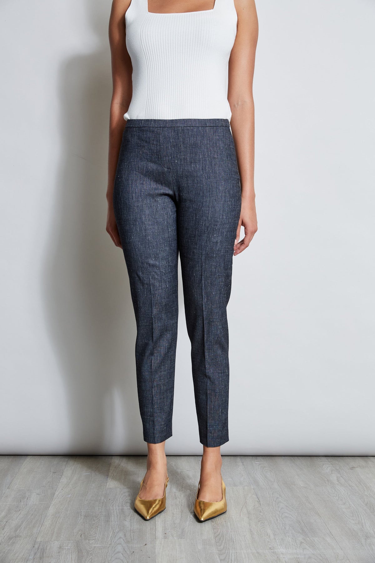 Slim Linen Pant | Elie Tahari DENIM
