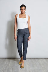 Slim Linen Pant | Elie Tahari DENIM