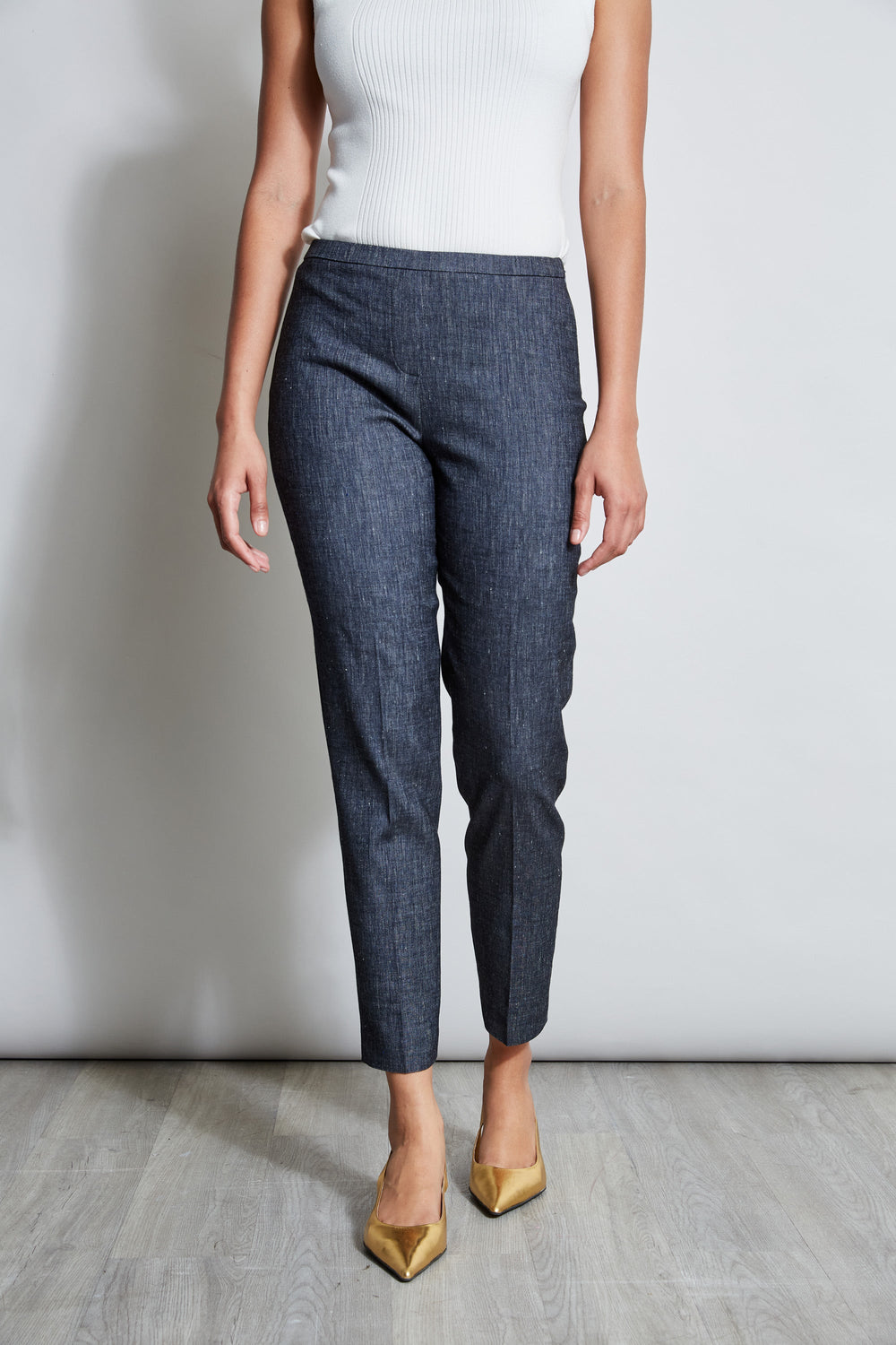 Slim Linen Pant | Elie Tahari DENIM