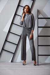 Metallic Cargo Pant | Elie Tahari METALLIC GREY