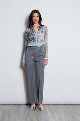 Metallic Cargo Pant | Elie Tahari METALLIC GREY