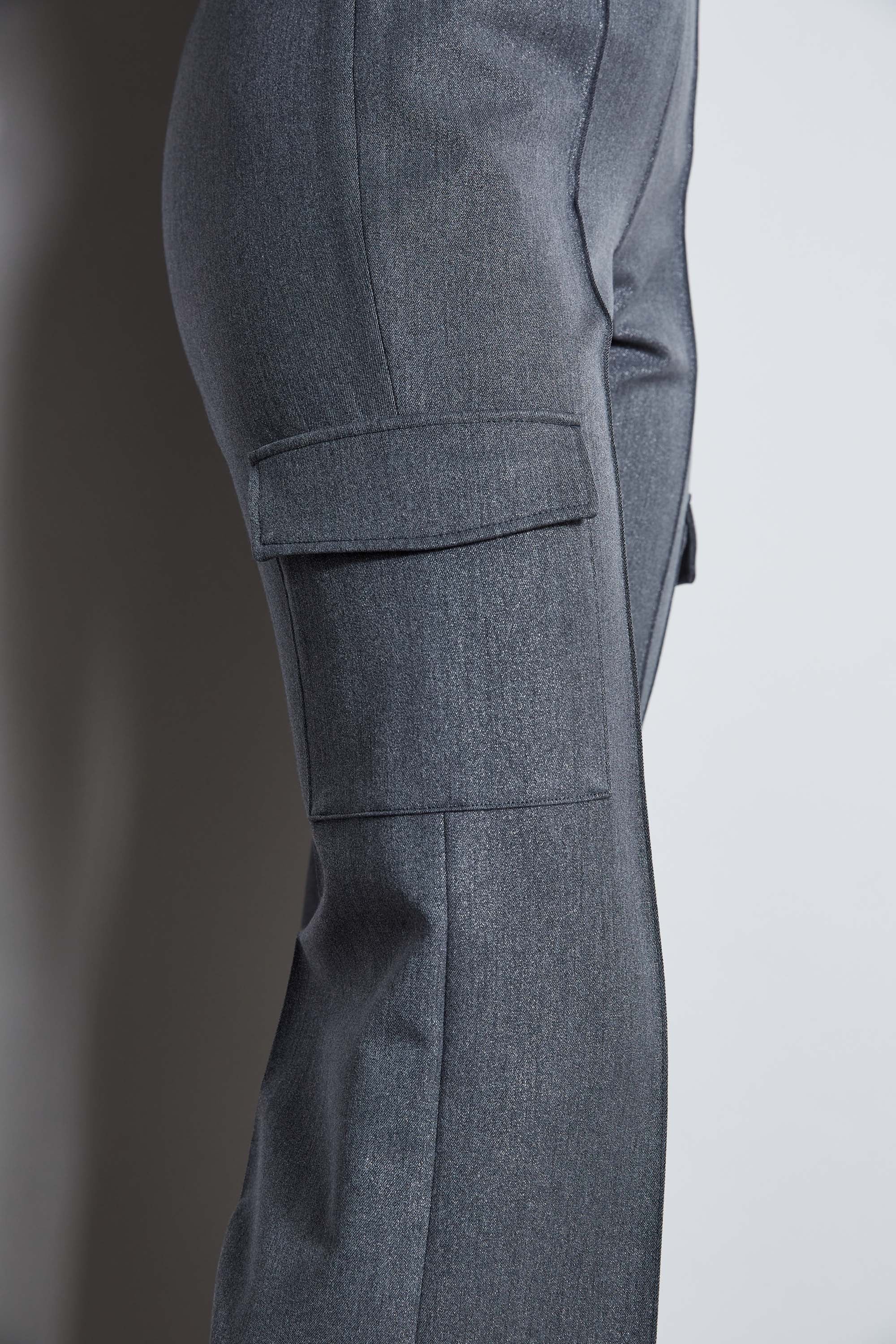 Metallic Cargo Pant | Elie Tahari METALLIC GREY
