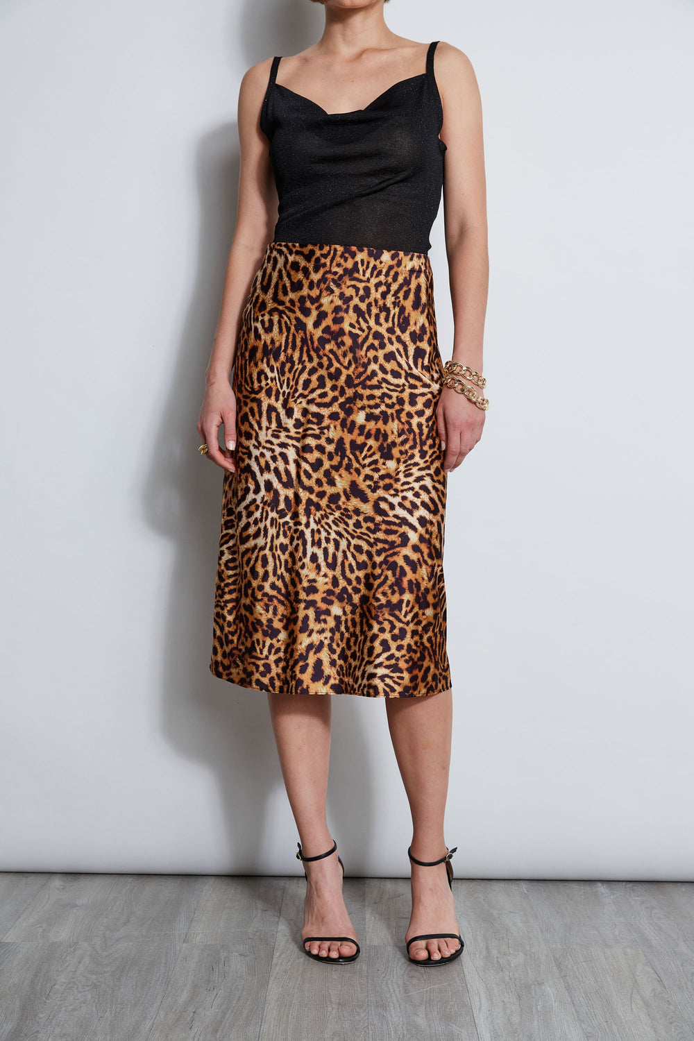 Wildcat Slip Midi Skirt | Elie Tahari MULTI