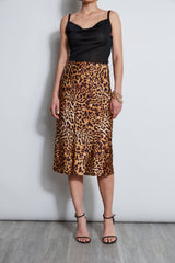 Wildcat Slip Midi Skirt | Elie Tahari MULTI
