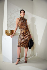 Wildcat Slip Midi Skirt | Elie Tahari MULTI
