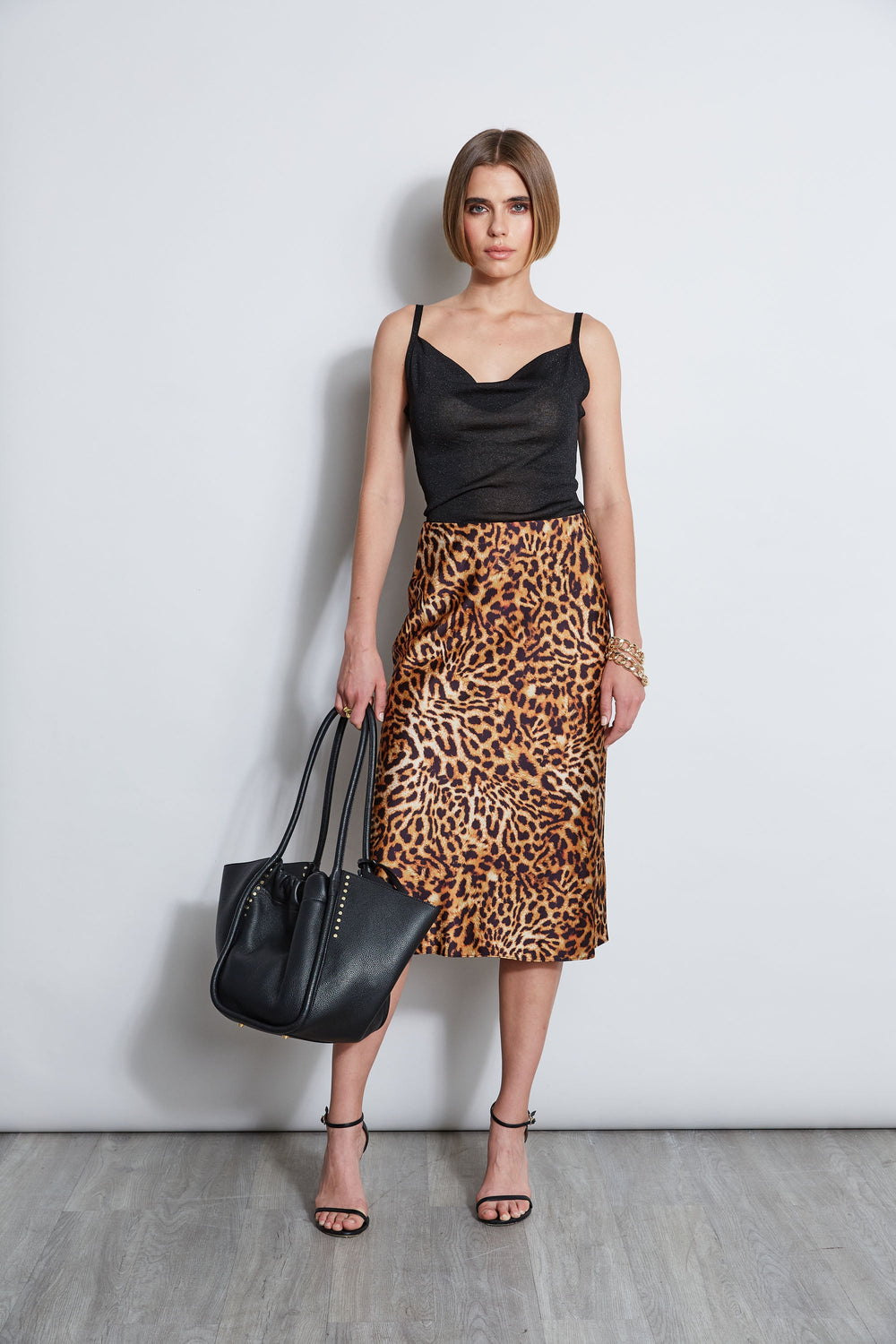 Wildcat Slip Midi Skirt | Elie Tahari MULTI