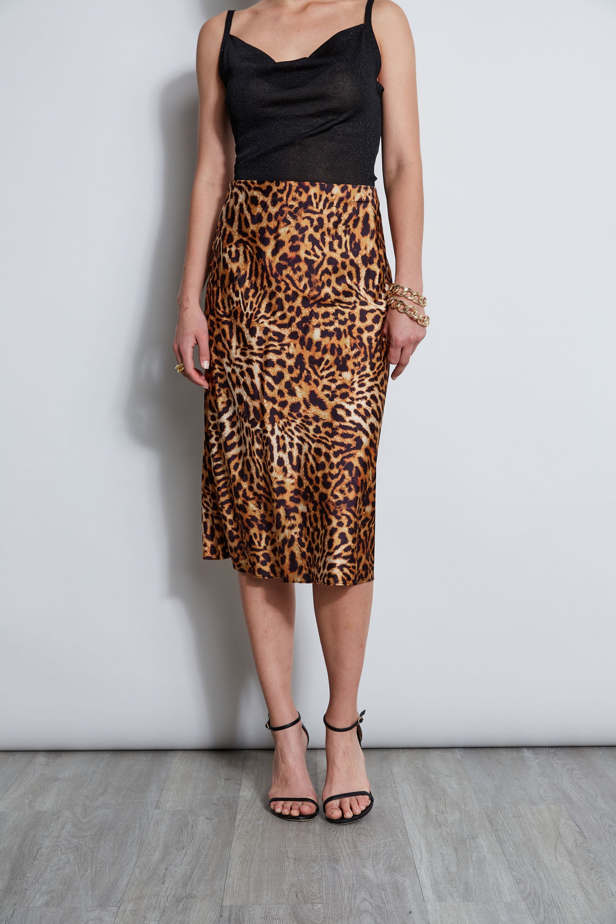Wildcat Slip Midi Skirt | Elie Tahari MULTI