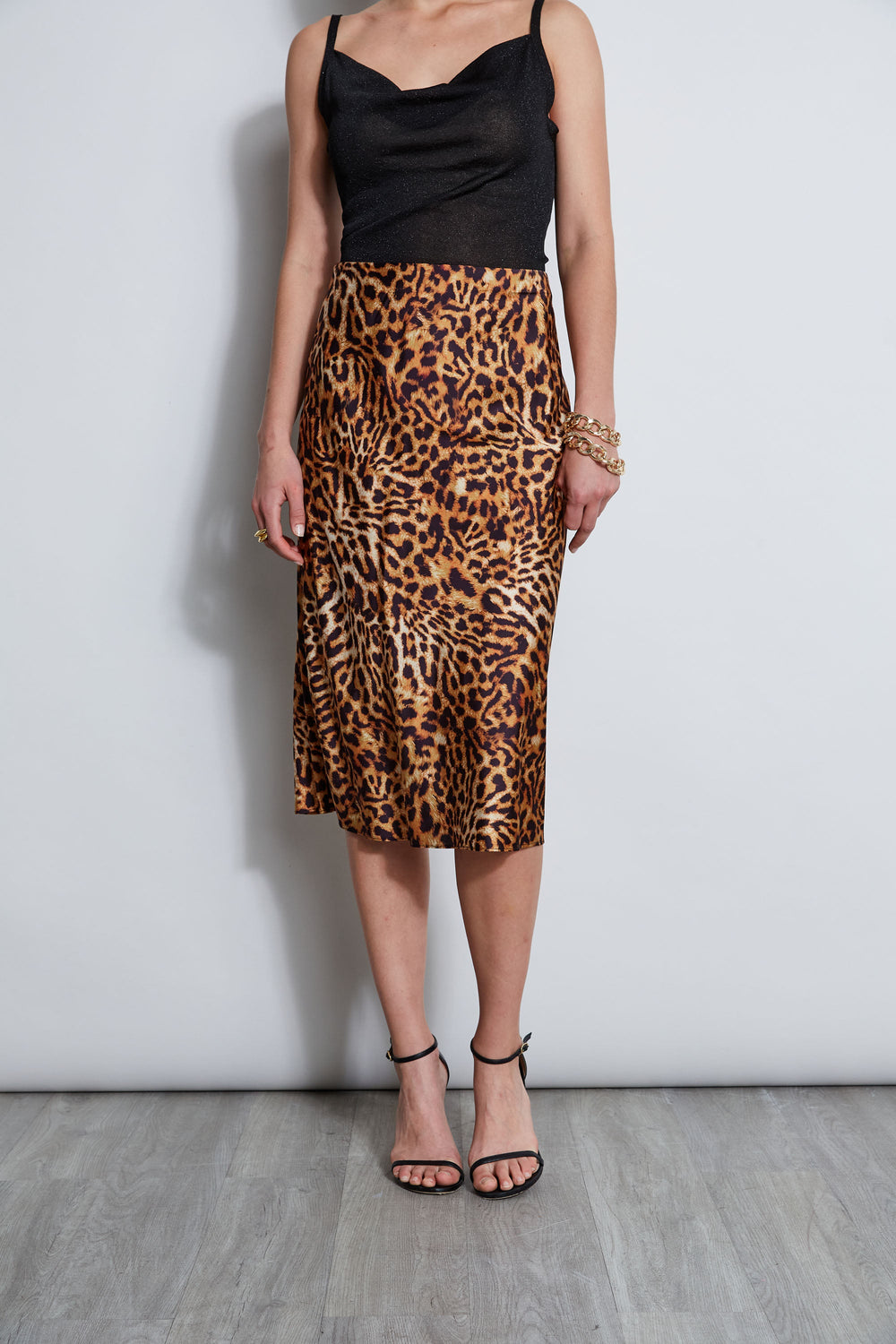 Wildcat Slip Midi Skirt | Elie Tahari MULTI