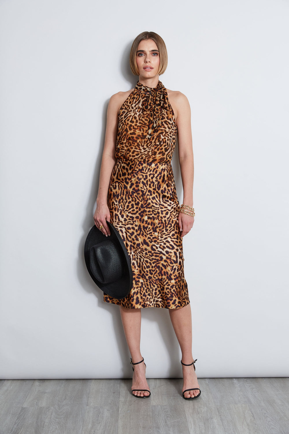 Wildcat Slip Midi Skirt | Elie Tahari MULTI