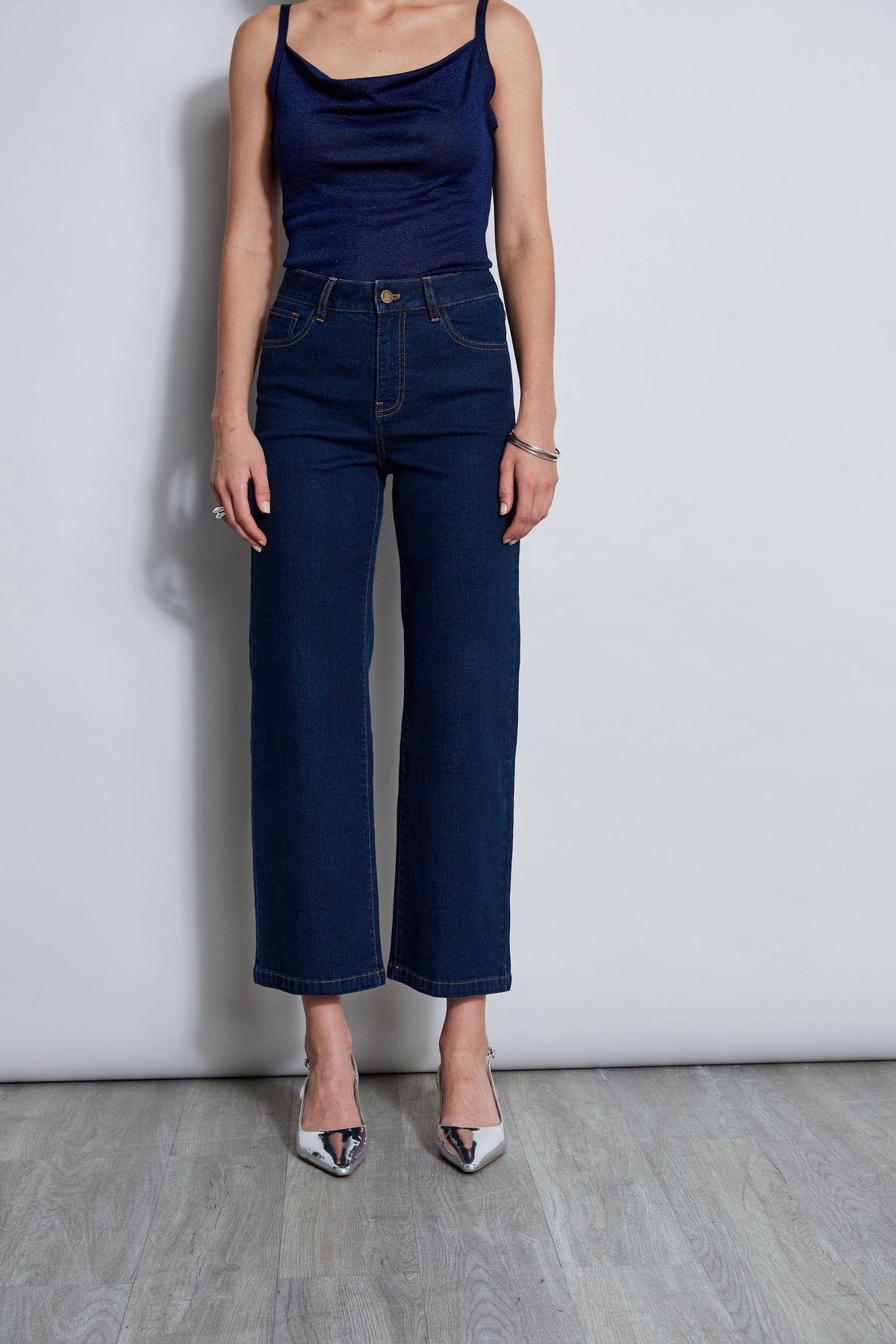 Wide Leg Jean | Elie Tahari DARK WASH