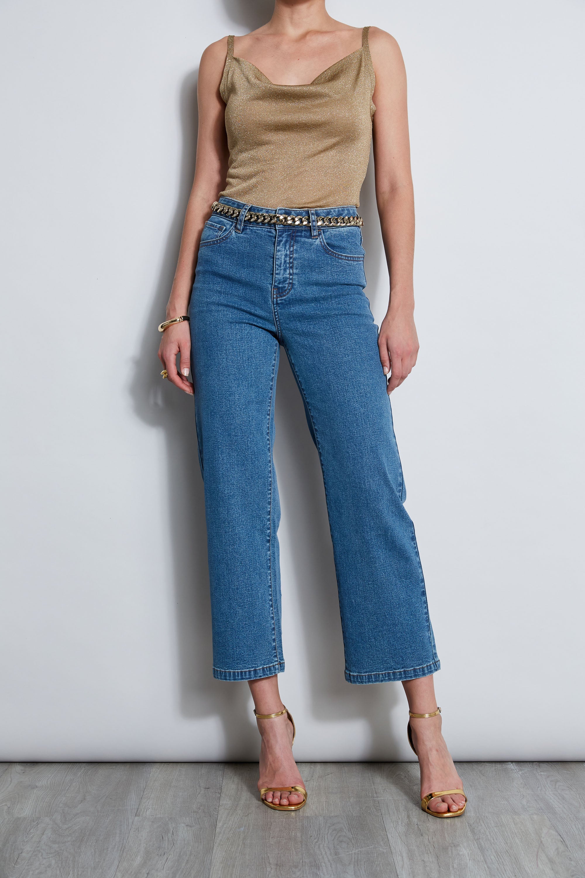 Wide Leg Jean | Elie Tahari MEDIUM WASH