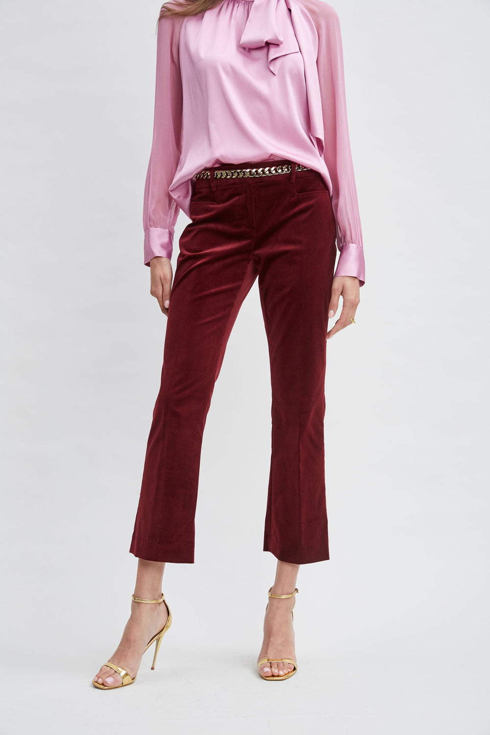 Cotton Velvet Flare | Elie Tahari SANGRIA