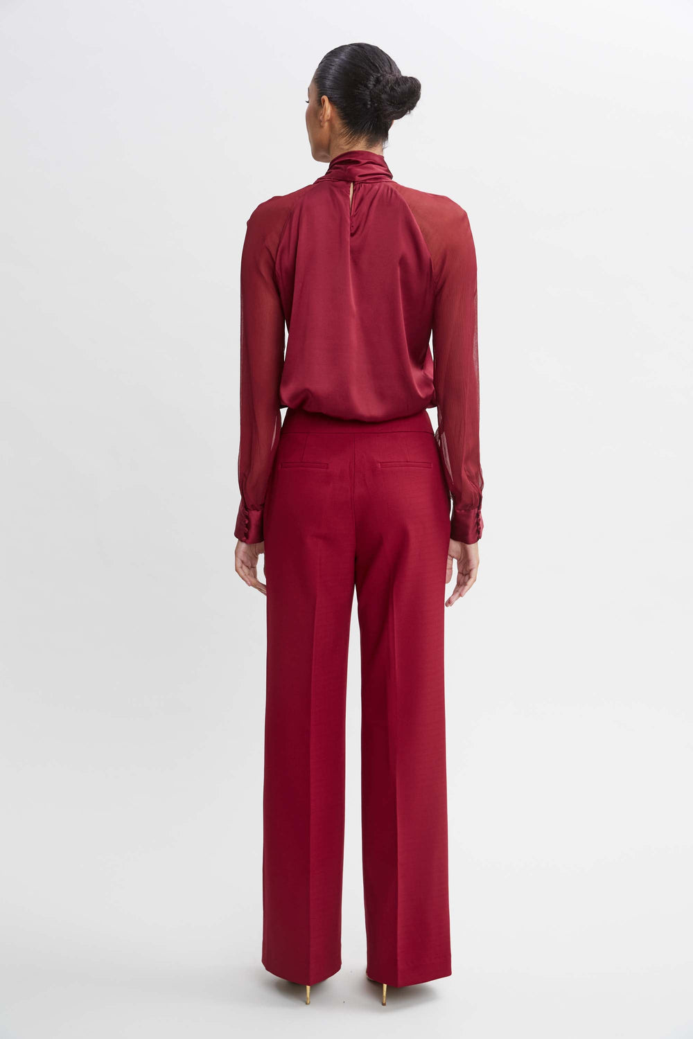 Wide Leg Pant | Elie Tahari SANGRIA