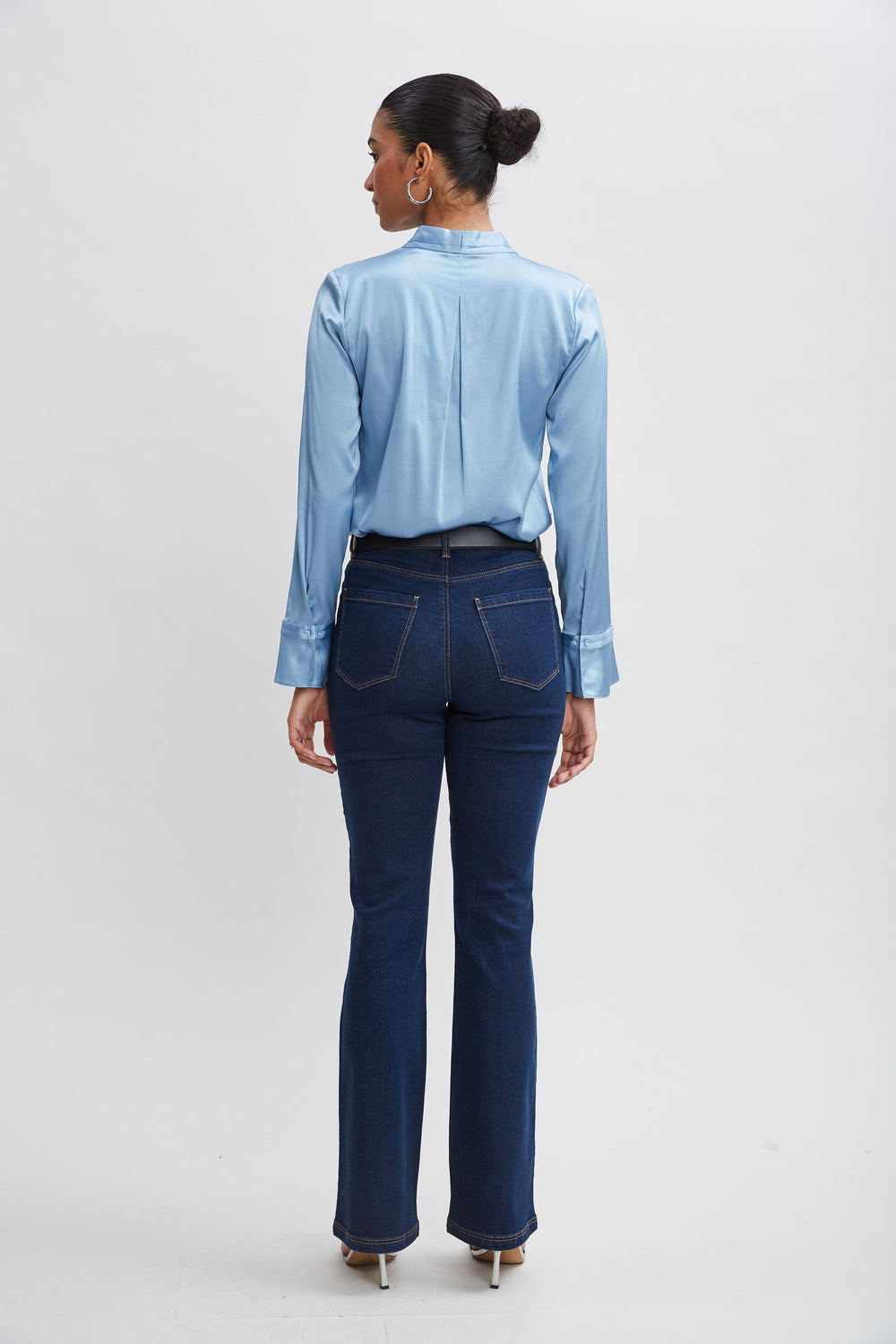Fit & Flare Jeans | Elie Tahari DARK WASH