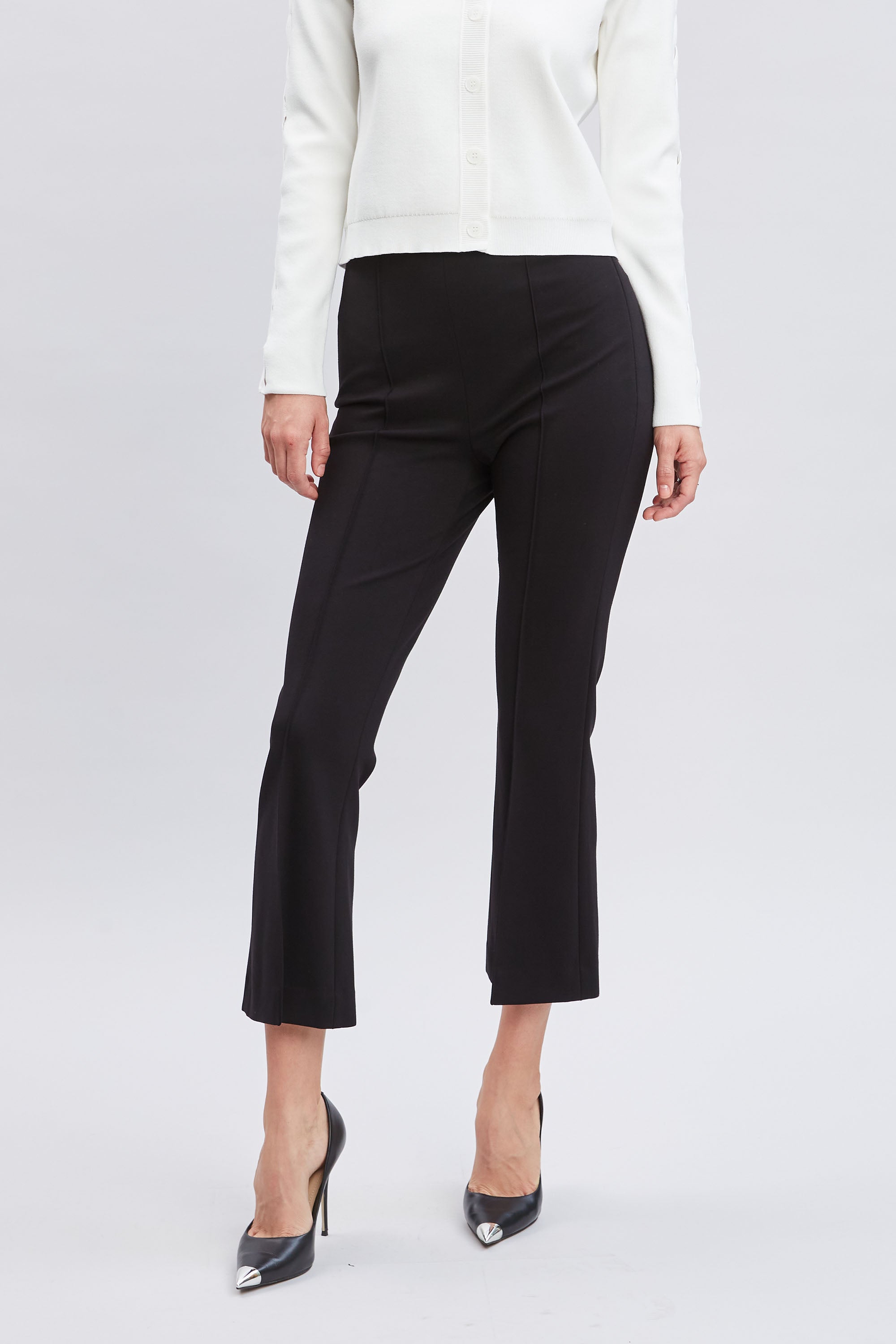 Micro Flare Knit Pant | Elie Tahari BLACK