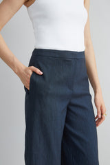 Linen Scallop Hem Pant | Elie Tahari STARGAZER