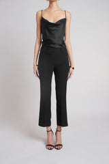 Tailored Fit & Flare Pant | Elie Tahari BLACK