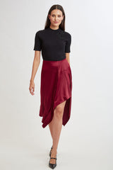 Asymmetric Hem Skirt | Elie Tahari SANGRIA