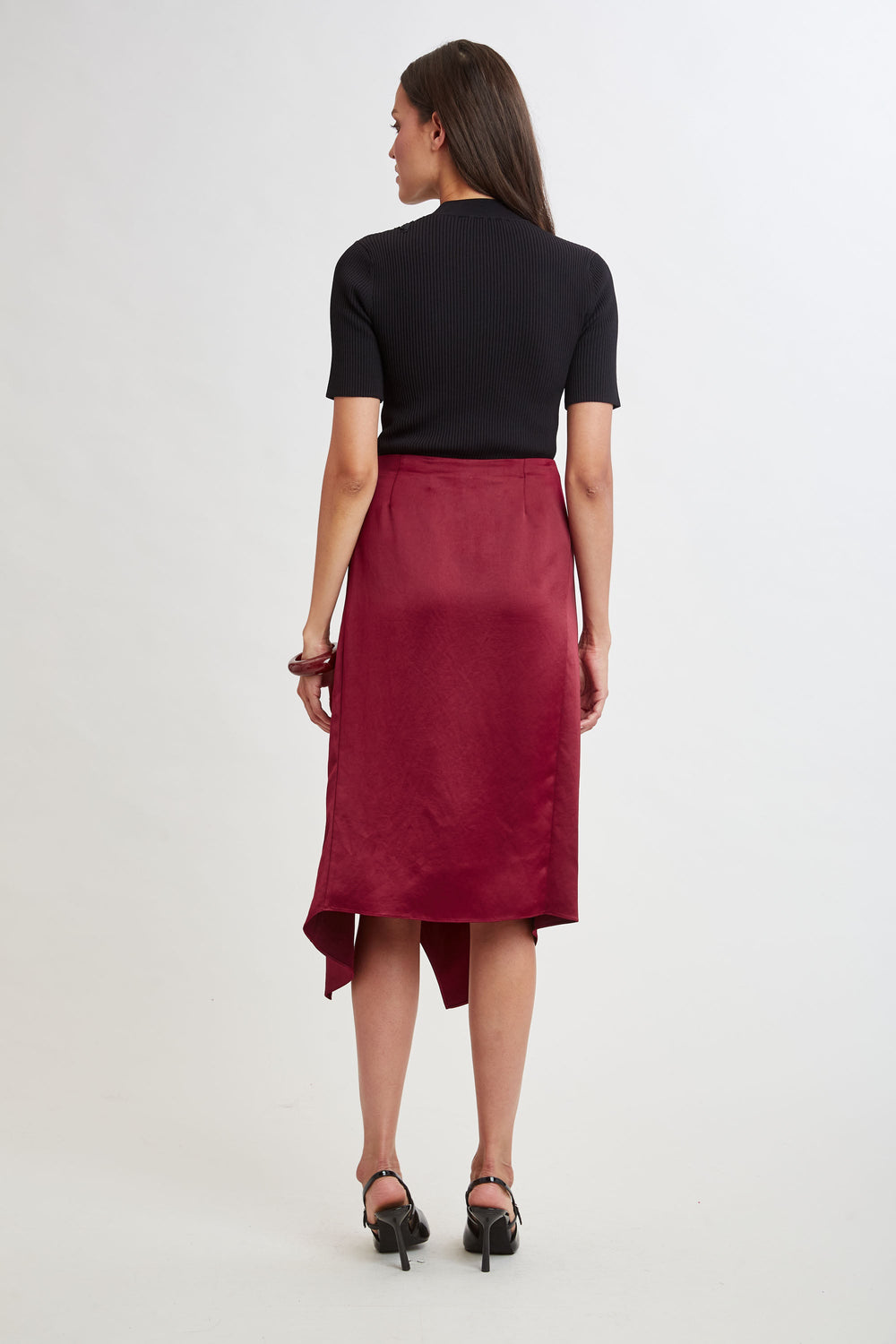Asymmetric Hem Skirt | Elie Tahari SANGRIA