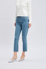 Micro Flare Cropped Jeans | Elie Tahari MEDIUM WASH