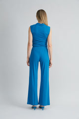 Matte Jersey Wide Leg Pant | Elie Tahari OCEAN