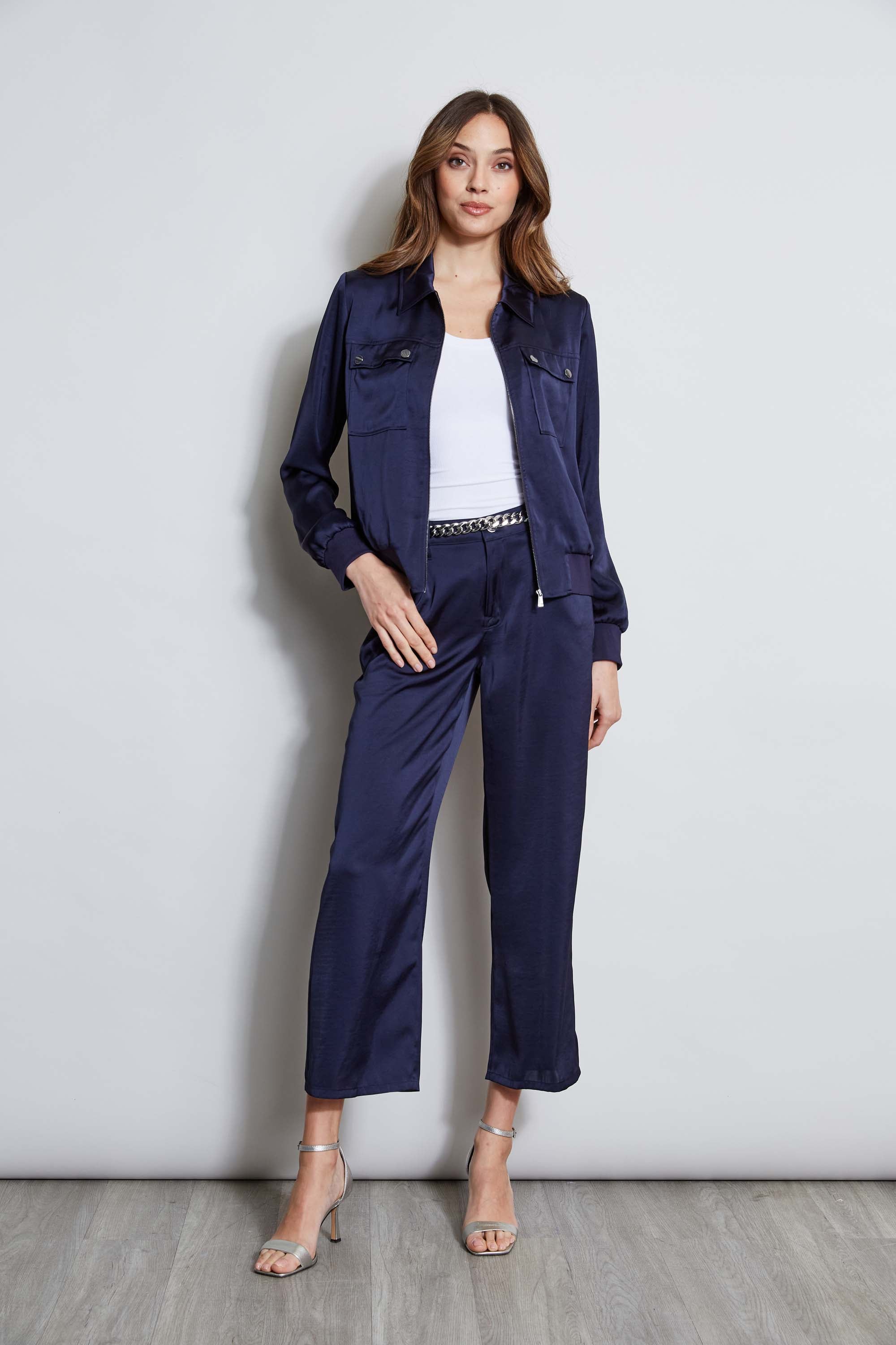 Washed Satin Fluid Pant | Elie Tahari STARGAZER