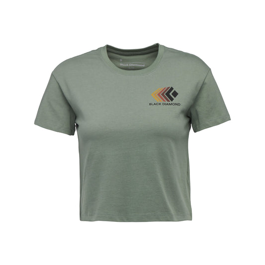 Black Diamond Women's Faded Crop Short Sleeve Tee