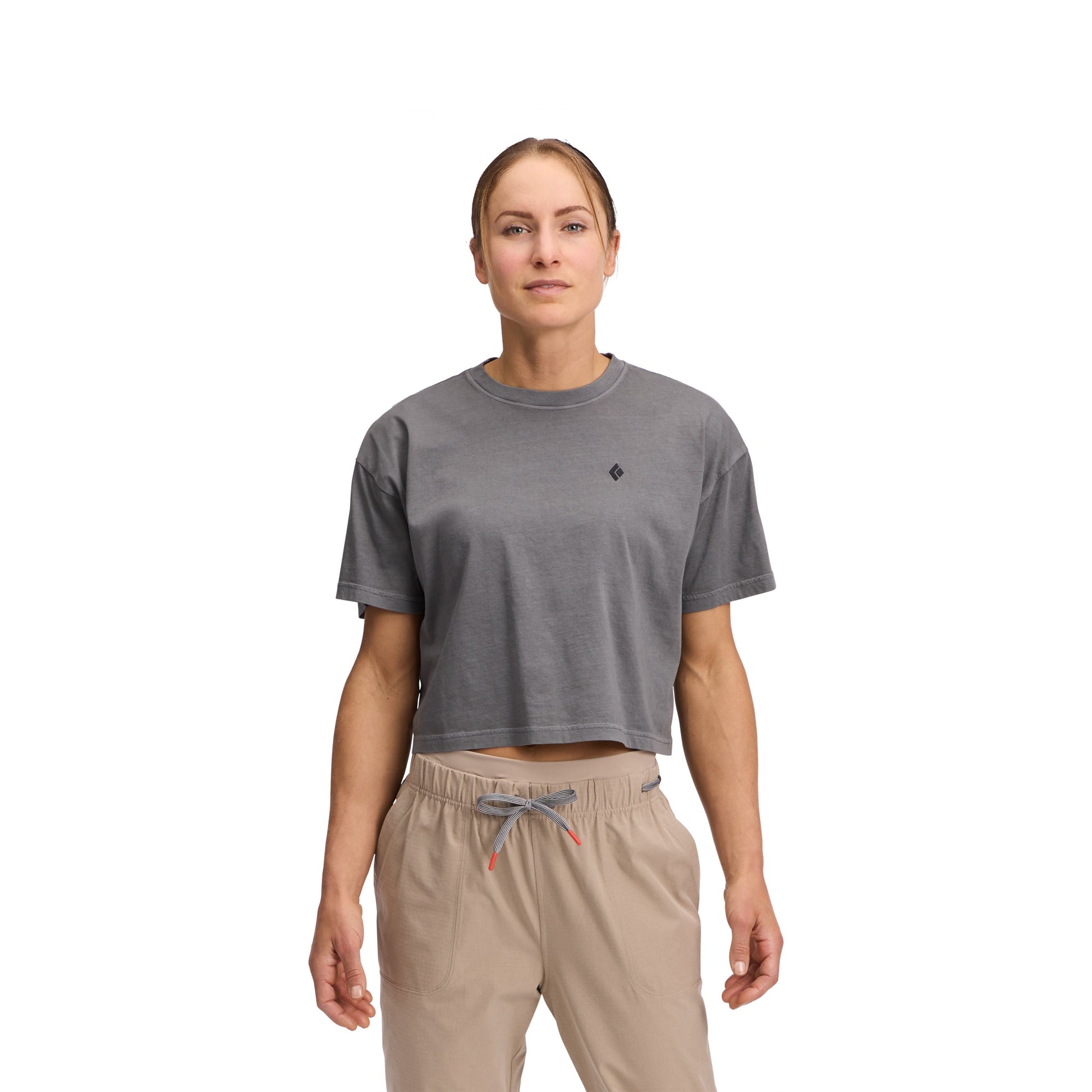 Black Diamond Women's Diamond Crop Short Sleeve Tee