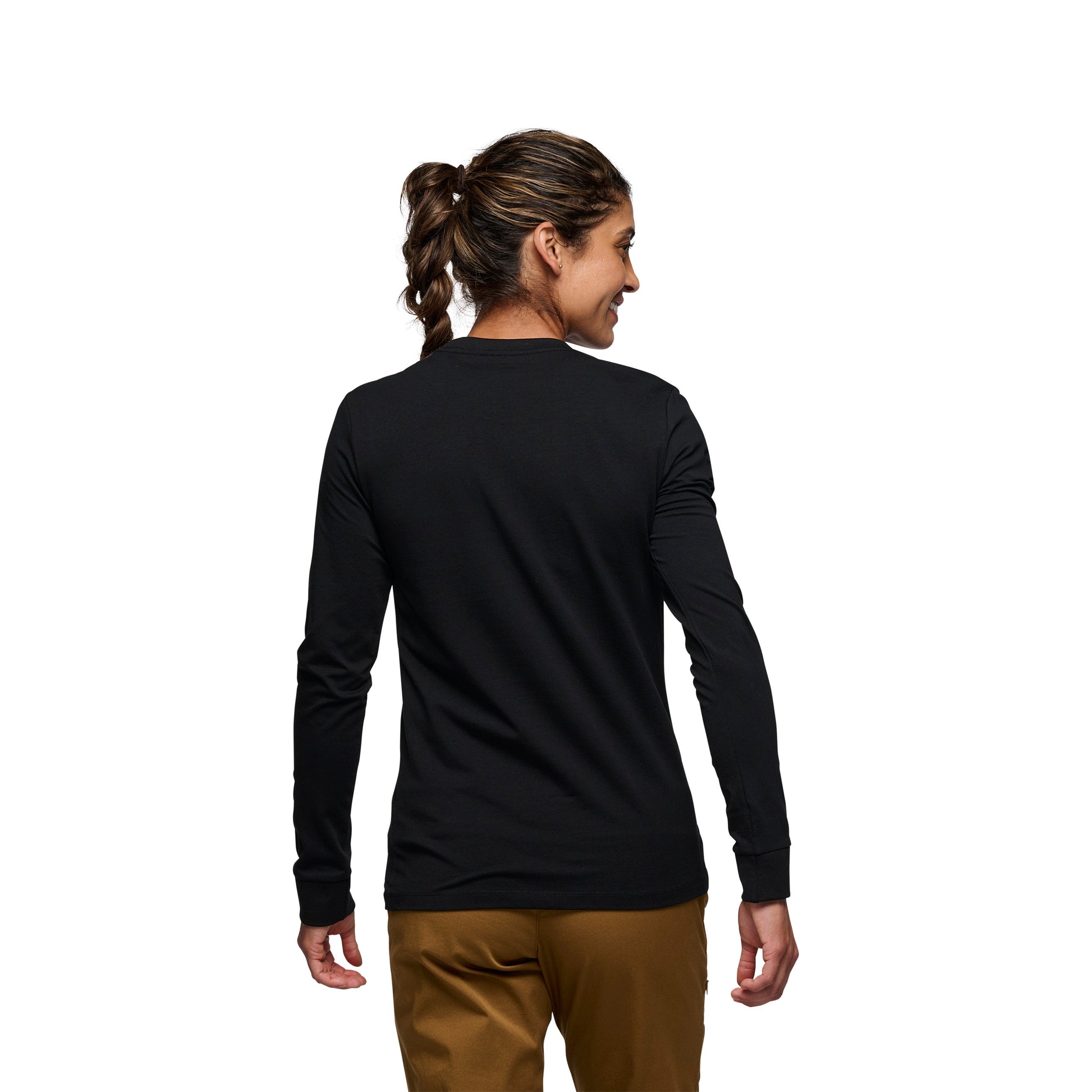 Black Diamond Women's Heritage Wordmark Long Sleeve Tee